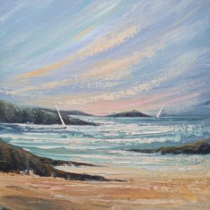 Burgh Island from Westcombe. ..