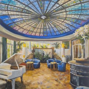 The Palm Court...Burgh Island Hotel